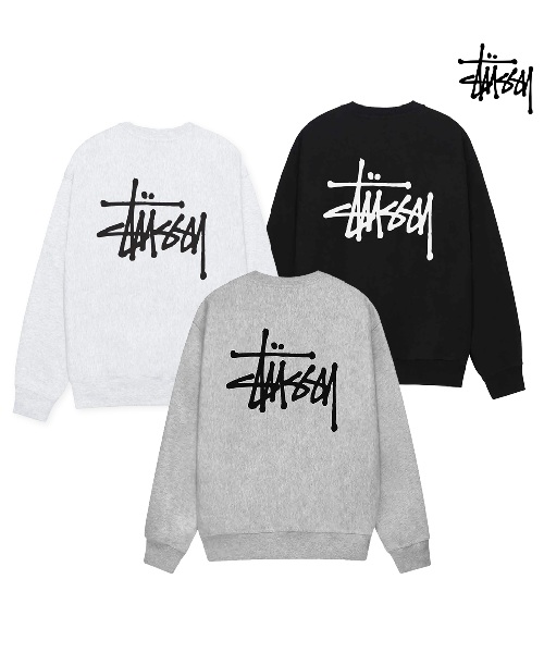 [병행수입][스투시] 베이직 맨투맨 (기모)_블랙 S